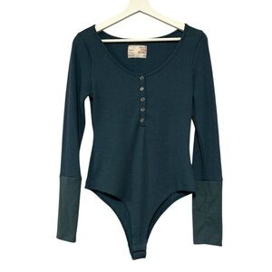 🆕 JACKSON ROWE Thermal Henley Long Sleeve Bodysuit